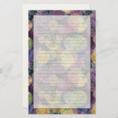 Abstracte Cute Polka Dot Circle Briefpapier (Voorkant / Achterkant)