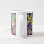Abstracte Cute Polka Dot Circle Grote Koffiekop (Achterkant)
