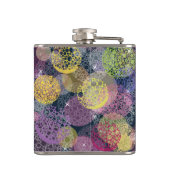 Abstracte Cute Polka Dot Circle Heupfles (Achterkant)