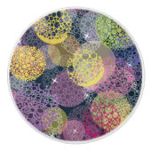 Abstracte Cute Polka Dot Circle Keramische Knop (Voorkant)