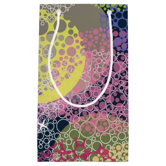 Abstracte Cute Polka Dot Circle Klein Cadeauzakje (Voorkant)