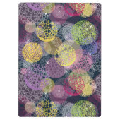 Abstracte Cute Polka Dot Circle Klembord (Achterkant)