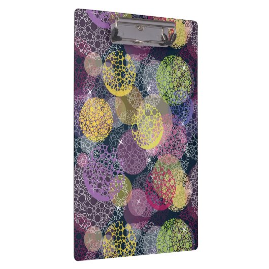 Abstracte Cute Polka Dot Circle Klembord (Rechts)