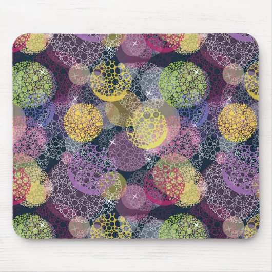 Abstracte Cute Polka Dot Circle Muismat (Voorkant)