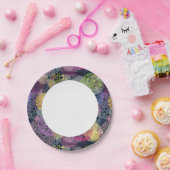 Abstracte Cute Polka Dot Circle Papieren Bordje (Feest)