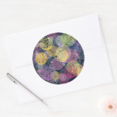 Abstracte Cute Polka Dot Circle Ronde Sticker (Envelop)