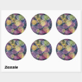 Abstracte Cute Polka Dot Circle Ronde Sticker (Vel)