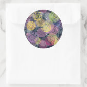 Abstracte Cute Polka Dot Circle Ronde Sticker (Tas)