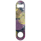 Abstracte Cute Polka Dot Circle Speed Flessenopener (Achterkant)
