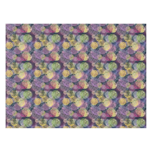 Abstracte Cute Polka Dot Circle Tafelkleed (Voorkant (Horizontaal))