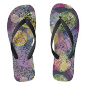 Abstracte Cute Polka Dot Circle Teenslippers (Voetbed)