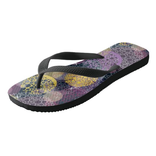 Abstracte Cute Polka Dot Circle Teenslippers (Schuin)