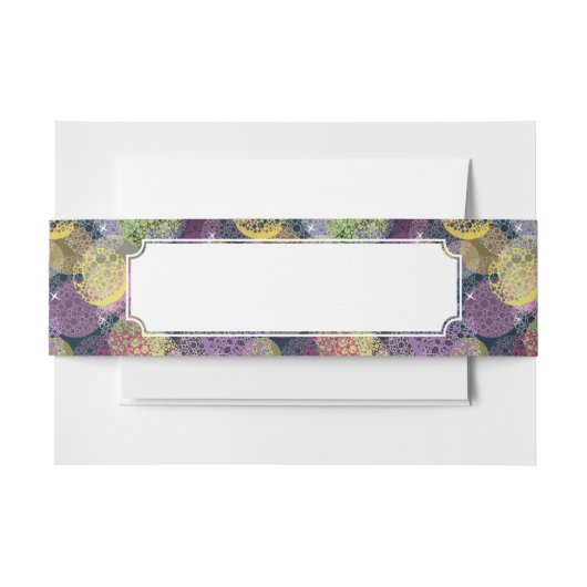 Abstracte Cute Polka Dot Circle Uitnodigingen Wikkel (Voorkant Voorbeeld)