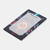 Abstracte Cyber Kosmische Beschermer Futuristische Post-it® Notes (Schuin)