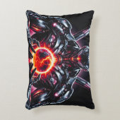 Abstracte Cyber Kosmische Bewaker Futuristische Ro Accent Kussen (Voorkant(Verticaal))