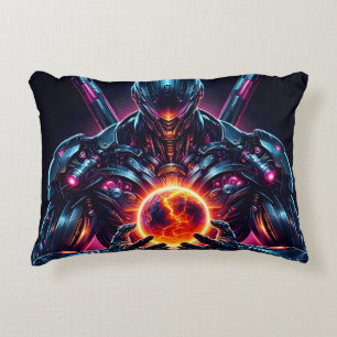 Abstracte Cyber Kosmische Bewaker Futuristische Ro Accent Kussen