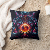 Abstracte Cyber Kosmische Bewaker Futuristische Ro Kussen (Deken)