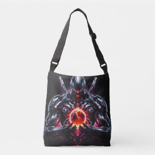 Abstracte Cyber Kosmische Gardiaan Futuristische R Crossbody Tas