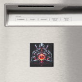 Abstracte Cyber Kosmische Gardiaan Futuristische R Magneet (Insitu (Vaatwasser))
