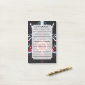 Abstracte Cyber Kosmische Gardiaan Futuristische R Post-it® Notes (Op bureau)