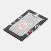 Abstracte Cyber Kosmische Gardiaan Futuristische R Post-it® Notes (Schuin)