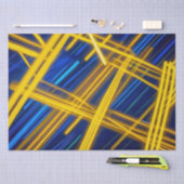Abstracte Cyberpunk Tech Glanzende Digitale Snelhe Tissuepapier (Craft)