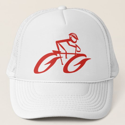 Abstracte Cycler Sportdop Trucker Pet (Voorkant)