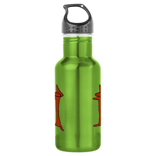 Abstracte Dachshund Dog Waterfles (Achterkant)