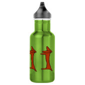 Abstracte Dachshund Dog Waterfles (Rechts)