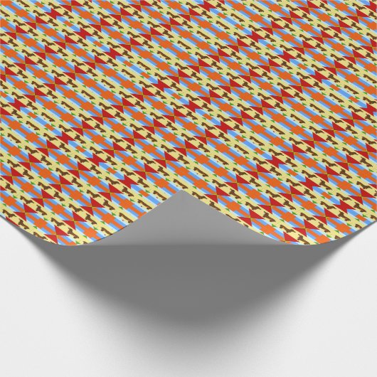 Abstracte Dachshund Gift Wrap Cadeaupapier (Hoek)
