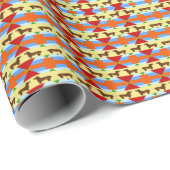 Abstracte Dachshund Gift Wrap Cadeaupapier (Rol Hoek)