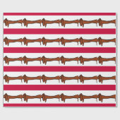 Abstracte Dachshund Gift Wrap Cadeaupapier (Vlak)