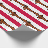 Abstracte Dachshund Gift Wrap Cadeaupapier (Hoek)