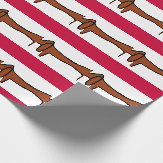 Abstracte Dachshund Gift Wrap Cadeaupapier (Hoek)