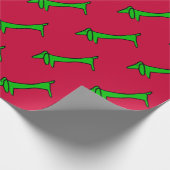 Abstracte Dachshund Gift Wrap Cadeaupapier (Hoek)