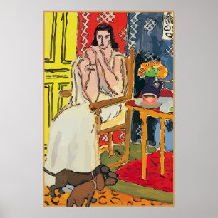 Abstracte Dachshunds op de vloer, Poster