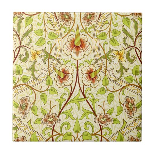 Abstracte Daffodil-keramiek Tegeltje (Voorkant)