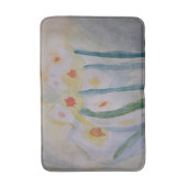 Abstracte Daffodils Bath Mat (Voorkant Verticaal)