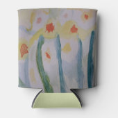 Abstracte Daffodils Blikjeskoeler (Voorkant)