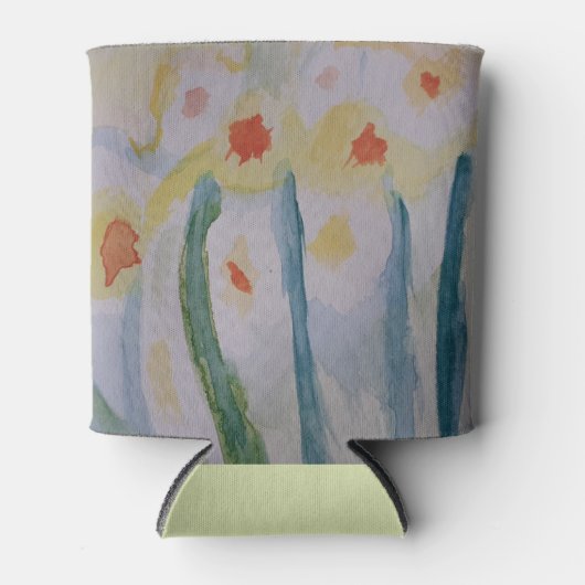 Abstracte Daffodils Blikjeskoeler (Voorkant)