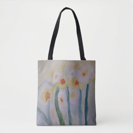 Abstracte Daffodils Canvas tas (Voorkant)