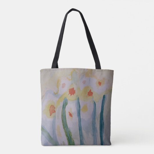 Abstracte Daffodils Canvas tas (Achterkant)