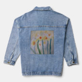 Abstracte Daffodils Denim Jacket (Achterkant)