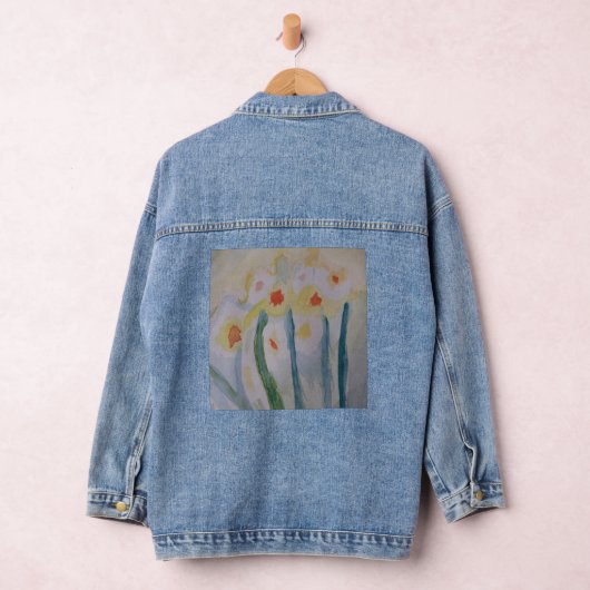 Abstracte Daffodils Denim Jacket (Hangar)