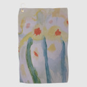 Abstracte Daffodils Golfhanddoek (Voorkant)