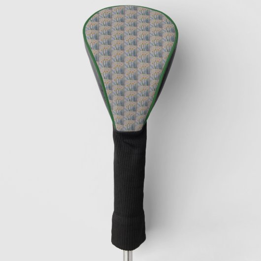 Abstracte Daffodils Golfheadcover (Voorkant)