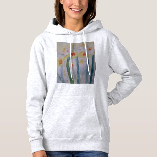 Abstracte Daffodils Hoodie (Voorkant)