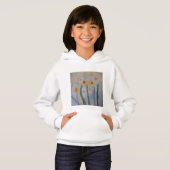 Abstracte Daffodils Hoodie (Voorkant volledig)