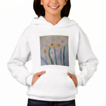 Abstracte Daffodils Hoodie
