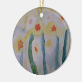 Abstracte Daffodils Keramisch Ornament (Links)